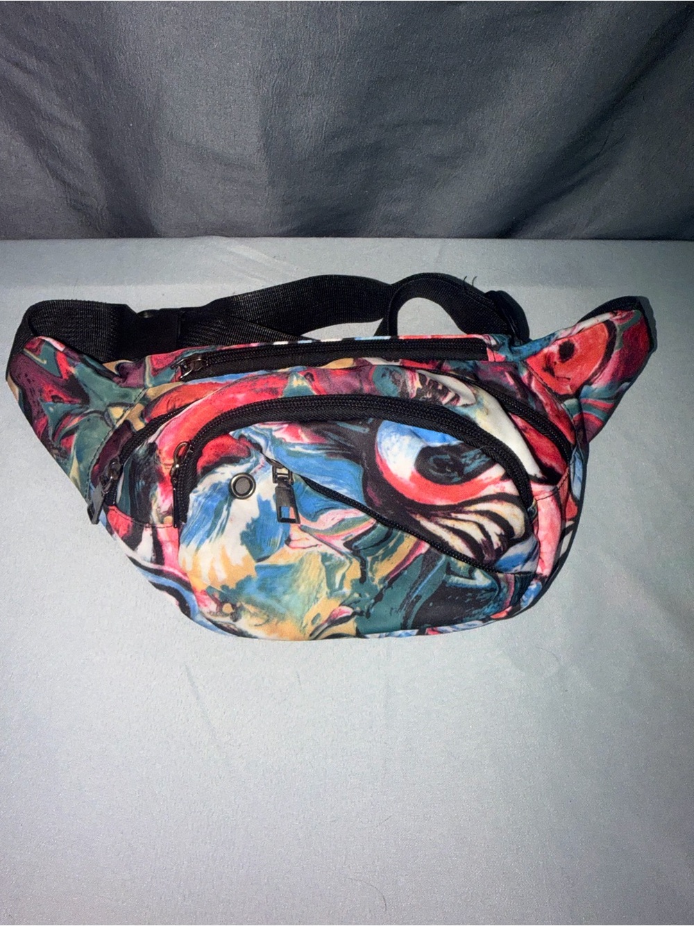 Multicolor Abstract Print Waist Bag